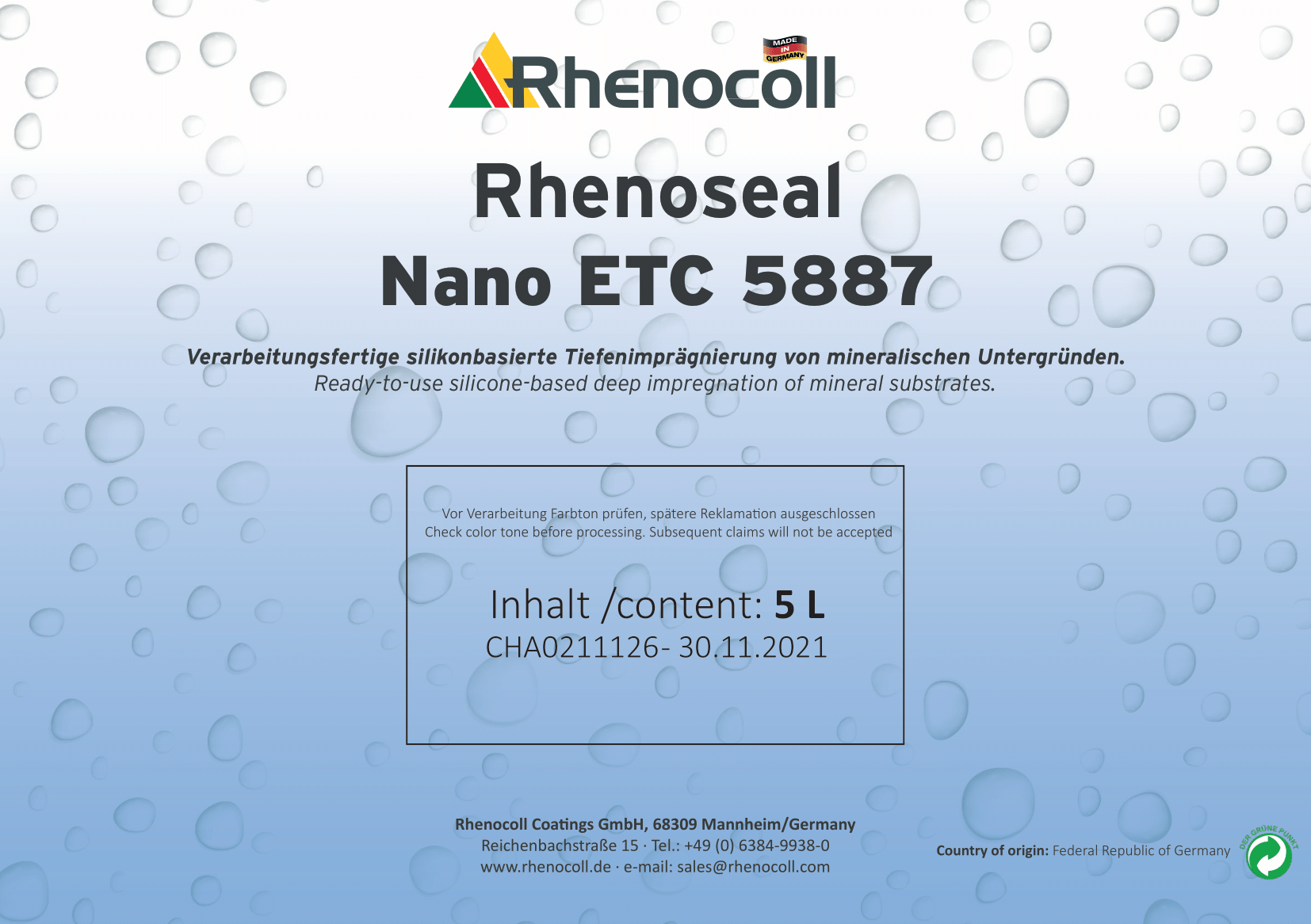 Rhenoseal Nano ETC 5887